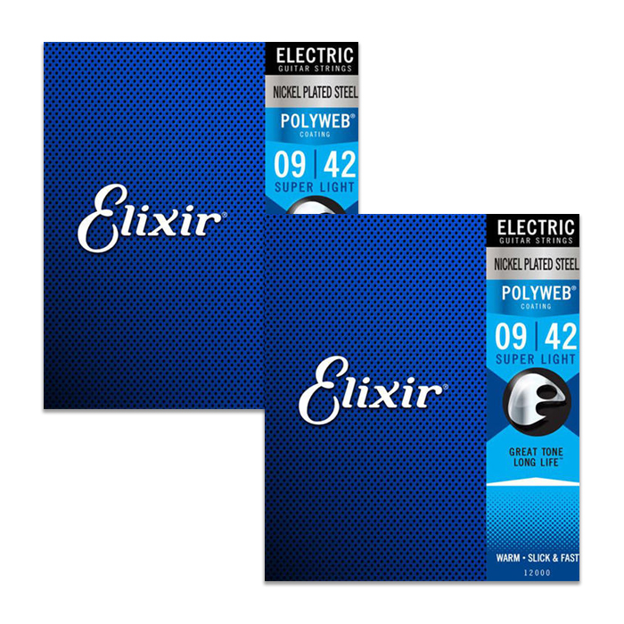 電吉他弦 Elixir Polyweb 12000 12050 厚披覆 09-42 10-46 - 民揚樂器